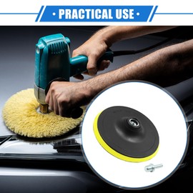 VekAuto Polishing Plate, 6 Inch Universal for Car Foam Plastic Yellow