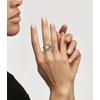 YYSuniee Designer Inspired Two Tone Statement Rings for Women 18K