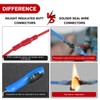 Nilight 200PCS Bullet Terminals Wire Connectors AWG 22-14 Female &