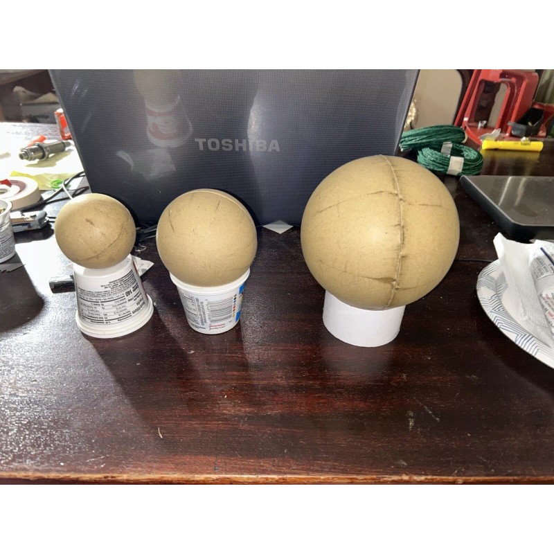 lidu 4" Paper Firework Ball Shell Nesting Hemispheres 4 part