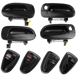 Front Rear Driver Passenger Side Door Handle for Hyundai Accent 2000 2001 2002 2003 2004 2005 Dodge Verna 04-05 Outside Inside Door Handles Set - 8PCS