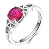 YL Celtic Knot Rings for Women 925 Sterling Silver Created