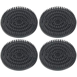 Sichler Haushaltsgeräte Accessories for Tile Mops: Set of 4 Brushes for Steam Floor Polisher FPW-800, Diameter 14 cm (Polishing Machines with Water Tanks, Mops, Cleaning Cloths)