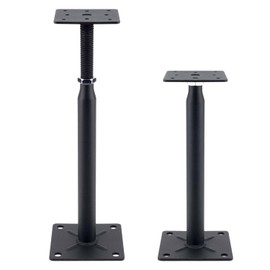 YEUQWJ Mini Screw Jack,Adjustable Support Jack for The Floor,Post Floor Joist JacksTelescoping Jack for Temporary Support, 10" to 13",Black 2-Pack