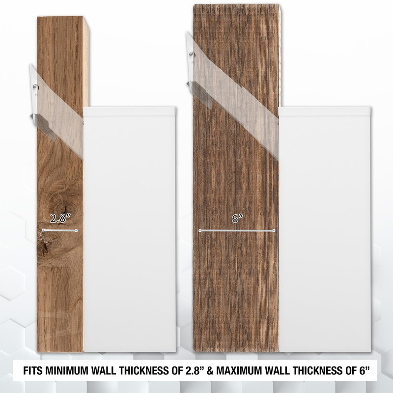 Barska Through-The-Wall Mail Drop Box with Adjustable Chute with Key