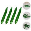 ABOOFAN Artificial Cucumber,4pcs Lifelike Green Cucumber Fake Realistic Plastic Vegetable