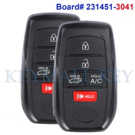 keymalll 2 231451-3041 Smart Remote Key Fob for Toyota RAV4 Prime 21 2022 BZ4X 2023 2024