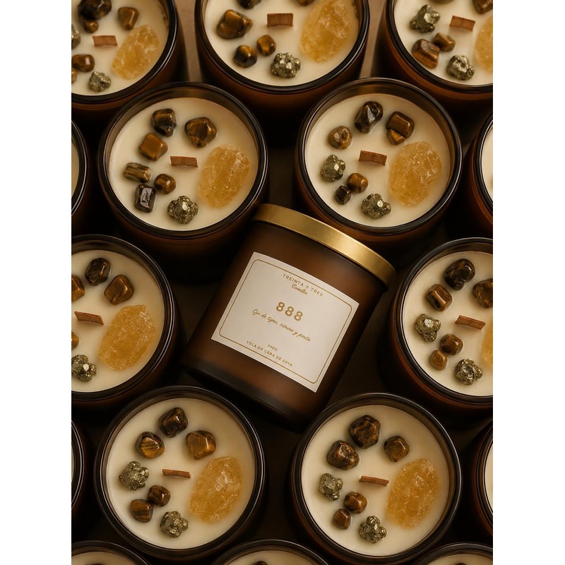Vela aromatica para la abundancia 888