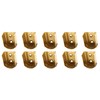 Design61 Set of 10 wardrobe rail bearings, clothes rail holder,