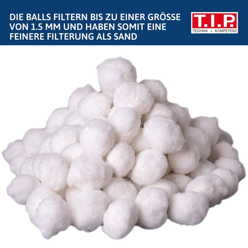 T.I.P. Pool Filter Balls 700 g (Replacement for Filter Sand/Glass,