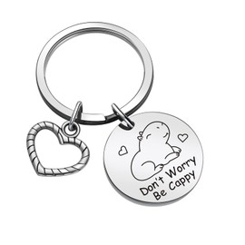 ZQEOU Capibara Whisperer Gift - Capibara Mom Keychain For Girlfriend, Best Friend Keychain - Animal Lover Gift For Inspirational Key Chain