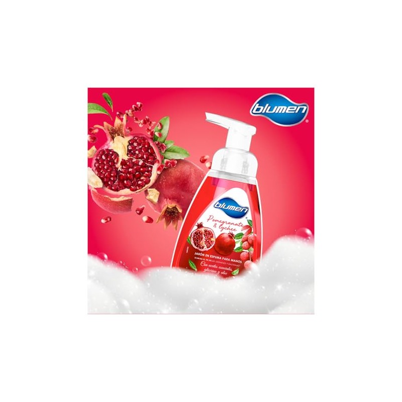 BLUMEN Jabon Espumoso Granada y Lychee 332 ml