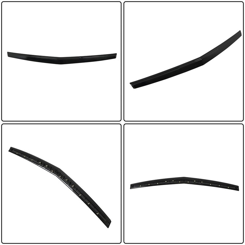 munirater Hood Molding Trim Black Kit Assembly Replacement for 2015-2020