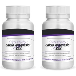Duo pack de 180 caps Calcio Magnesio Zinc