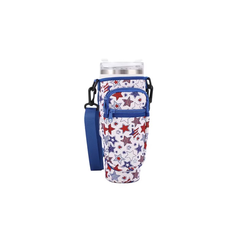 40 oz Tumbler Carrier for Hands-Free Travel – Neoprene Crossbody