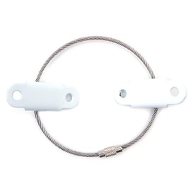 WANGCL 6 Packs Furniture Straps, Baby Safety Proofing Furniture Straps, Metal Anti Tip Furniture Straps Kit for Toddler Safe, Suit for Cabinet and Shelves, White