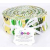 Soimoi 40Pcs Block Print Precut Fabrics Strips Roll Up 1.5x42inches