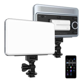 VILTROX 18W 2800K-6800K CRI 95+ auf dem LED Panel der Kamera, 1800 Lumen Smartphone Steuerlicht Dimmbare Fotografie Fülllampe, 10 Lichteffekte für Fotografie