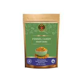 Spice Magic Fennel Candy – 7 oz (200g) | Sweet & Refreshing Mouth Freshener | Traditional Indian Saunf Mukhwas | Digestive Delight (7oz (200g), Fennel Candy)