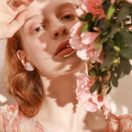 Bunny Earrings for Women 925 Sterling Silver Bunny Opal Earrings Modern Rabbit Birthstone Earrings Easter Thanksgiving Christmas Jewelry for Women Sister Best Friend-White, 10MMX10.5MM, Sterling