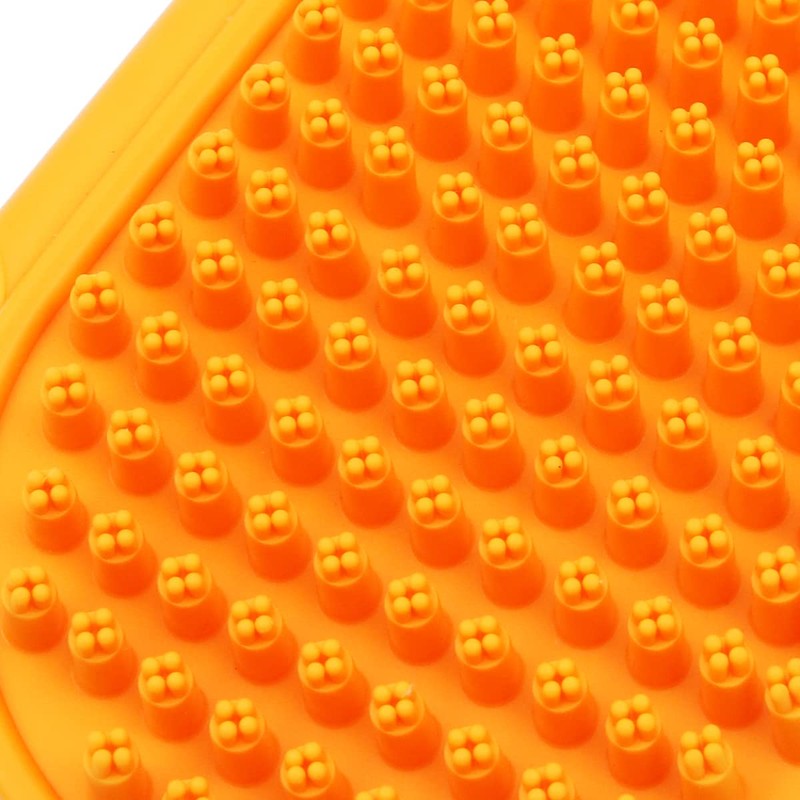 Tiardey 3pcs Pet Grooming Shampoo Brush,Soothing Massage Rubber Bristles Curry