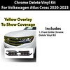 BOGAR TECH DESIGNS Outer Front Chrome Delete Overlay Compatible with
