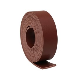 lalatia - Correa de piel sintética de doble cara (café oscuro, 1 x 2 yardas)