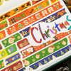 YUBX Christmas Washi Tape Set 12 Rolls Cartoon Embellishment Basic