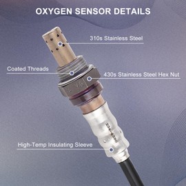 PAPAPARTS O2 Oxygen Sensor 234-9096 234-4380 Upstream & Downstream Compatible with Nissan Sentra 2.0L L4 2010-2012 Versa 1.8L, for Cube 1.8L 2010 Set of 2