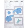 James Brett Double Knit Knitting Pattern Baby Cardigan Sweater &