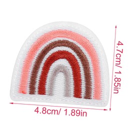 DOITOOL 16Pcs Sun Applique Sew Patches for Clothing Cute Embroidered Decorative Patches DIY Craft Repair Patches for Jeans and Accessories Durable Macaron Color Design