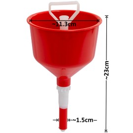 AERZETIX - C73872 - Funnel for self-regulating filling with automatic shut-off 23x11.3x1.5 cm - bottle, multipurpose, slide - made of plastic