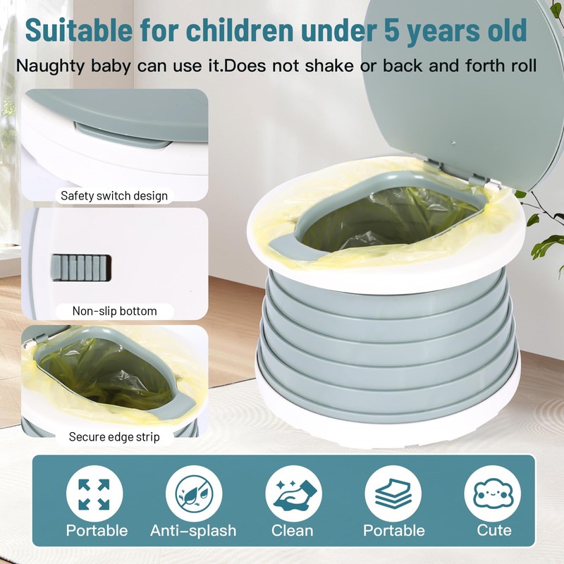 SunnySmile portable, foldable potty seat for toddler, Training Toilet Seat