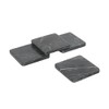 Marble Mates Black Marble Coasters, Set of 4, Square