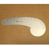 The Art Institutes Ai Art Institutes VARY FORM CURVE RULE Sewing Ruler 12" Aluminum 1/8" USA SHIP