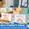 Honoson 24 Pcs Bulk Inspirational Privacy Folders for Students Cardboard