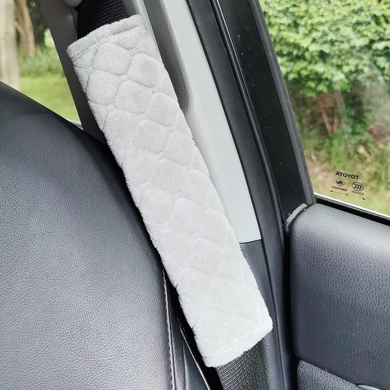 Gurtpolster auto Sicherheitsgurt Schulterpolster,4 Pcs Seat belt pad Samtoberfläche,Abdeckung Schultergurt