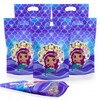 Rikolto Reusable Mermaid Party Favors Bags 50PCS Mermaid Zip Lock