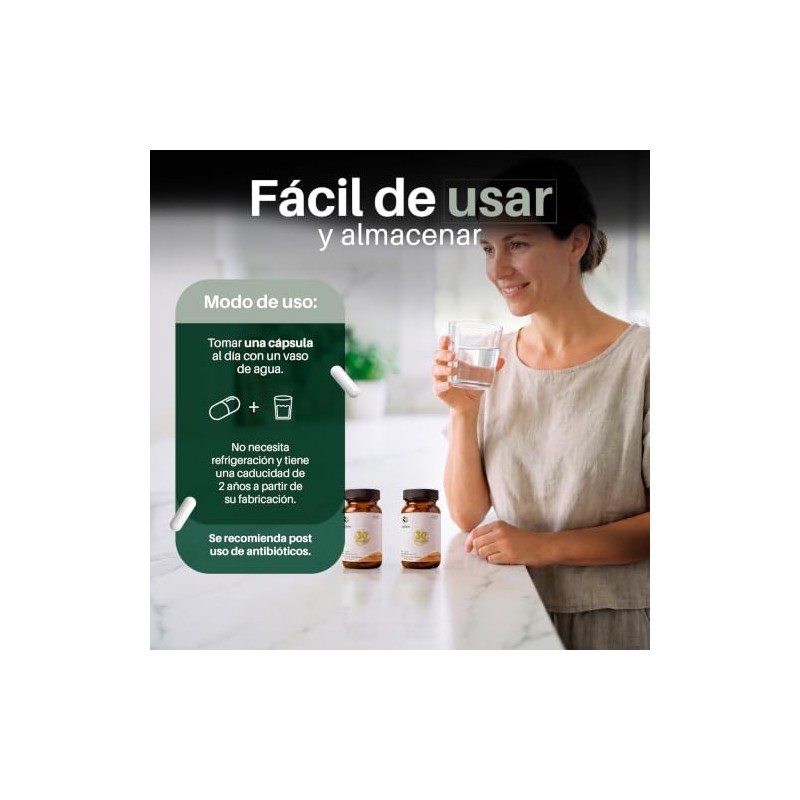 Pack 2 Frascos Probióticos y Prebióticos Simbióticos BIOFLORA
