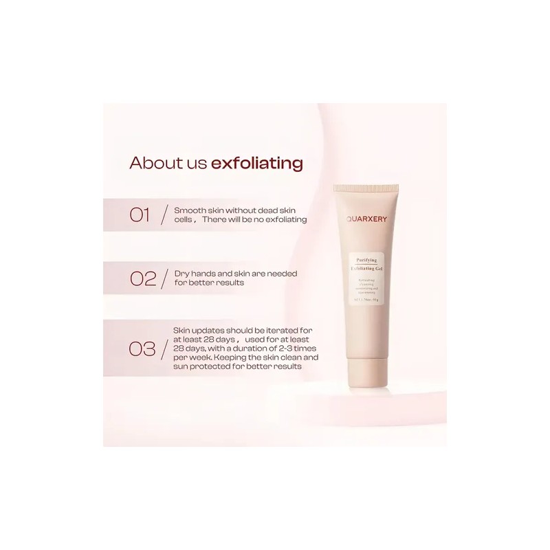 Quarxery Gel Exfoliante Purificador Quarxery, 1 Paquete De 5