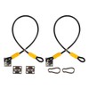 Namvo 2 Pieces Wheelie Bin Lid Locks Robust Wheelie Bin