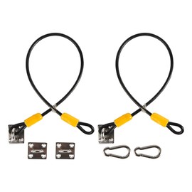 Namvo 2 Pieces Wheelie Bin Lid Locks Robust Wheelie Bin Locks Bearproof Lock Set Rubbish Bin Lid Lock 48 cm