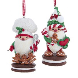 The Bridge Collection Gnome Gingerbread Baker Ornaments, Set of 2