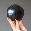 Basalt Sphere Lava Black Protection Crystal Ball 2.0-2.25 inch