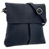 Gusti Veha Women's and Men's Leather Shoulder Bag Blue Leather,