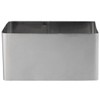 Restaurantware Pastry Tek Rectangle Stainless Steel Pastry Ring Mold -
