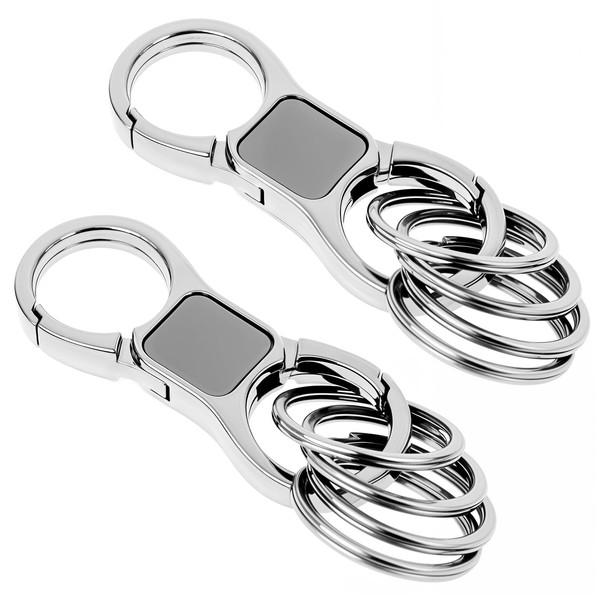 Thinp 2 Sets Key Chains for Car Keys, Detachable Key