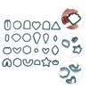 Gatuida 1 Set Polymer Clay Cutters Set for Earring Making