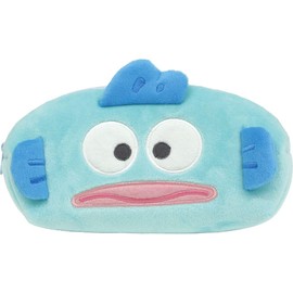 Tees Factory Sanrio Plush Face Pen Pouch, Hangyodon, H 3.8 x W 7.5 x D 2.0 inches (9.7 x 19 x 5 cm), SR-5540861HD