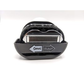 OmniShaver Docking Station Black Razor Holder to Hold between Uses, Keep Your Safe & Air Dry!